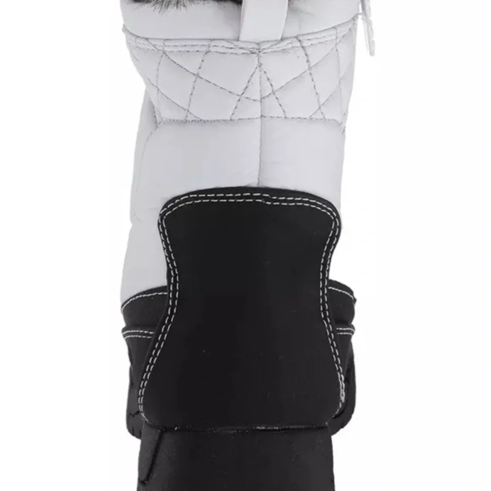 totes Women's Cold Weather Lace-Up & Zipper Barbara Waterproof Winter Boots 7M